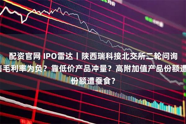 配资官网 IPO雷达丨陕西瑞科接北交所二轮问询：销售毛利率为负？靠低价产品冲量？高附加值产品份额遭蚕食？